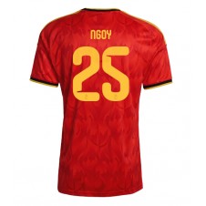 Belgia Nathan Ngoy #25 Hjemmedrakt VM 2026 Kortermet